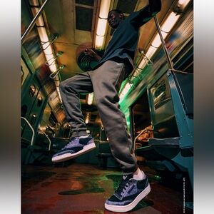 Reebok The Joker Purple and Black Sneakers